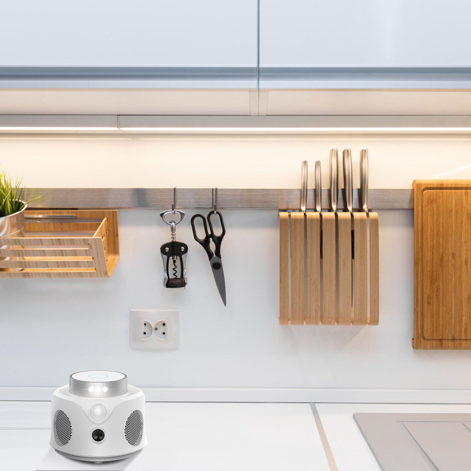 Repelente Ultrasónico de Ratones 360 Grados para Interior, Ahuyentador de Roedores para Ratones, Ratas y Ardillas con 3 Modos, 9 Luces Estroboscópicas, para Cocina, Sala, Ático, Sótano, Almacén y Garaje — imagen 4