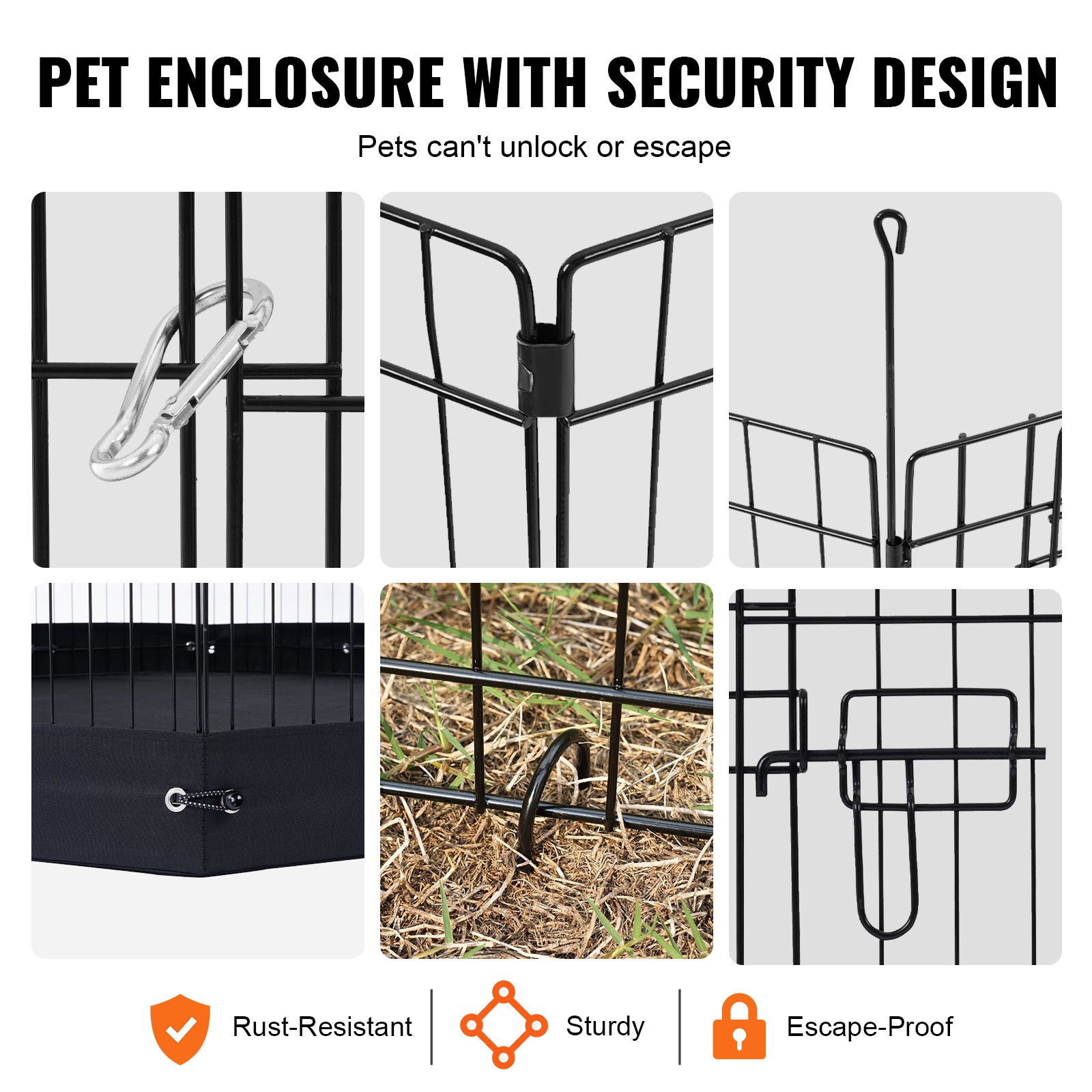 Cubo de Juego para Perros 4 Paneles Reversible Metalo con Funda 36 Pulgadas — imagen 2