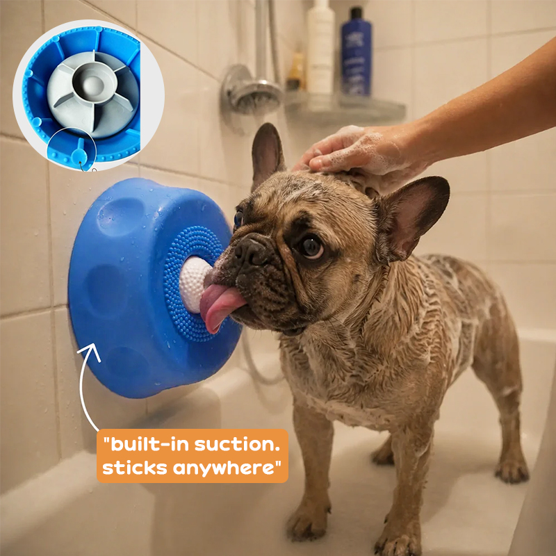Bol de Lamer para Perros con Bola Rodante, Anti-Asfixia y No Deslizante de Silicón — imagen 8
