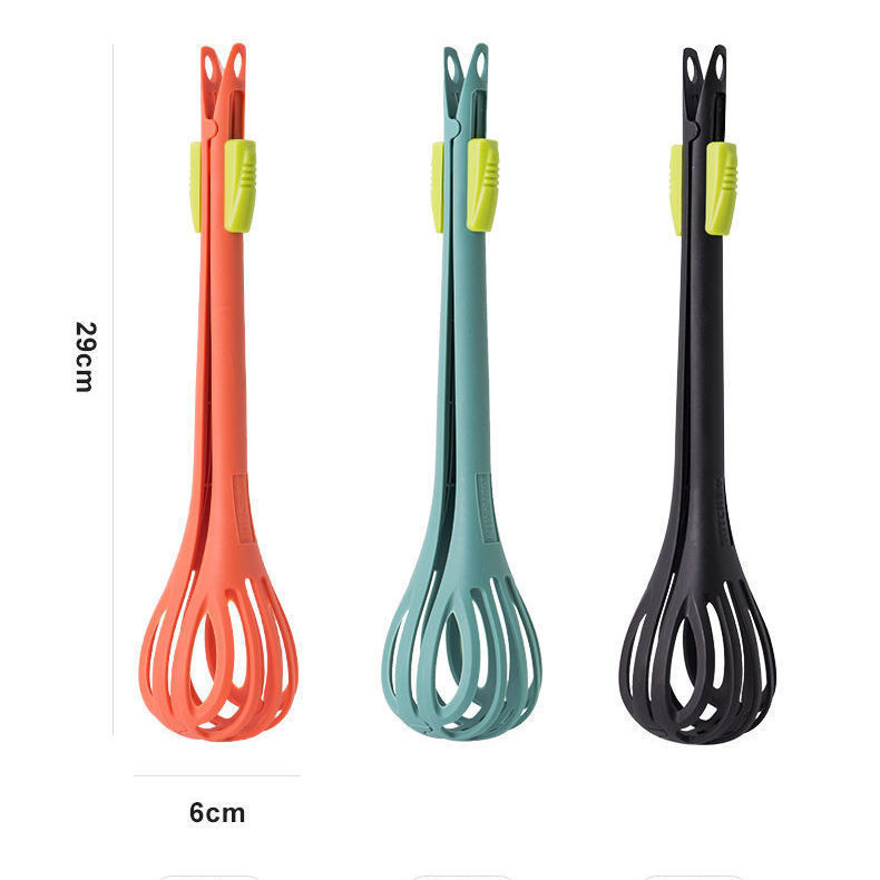 Egg Beater Multi-Functional Kitchen Creative 3-In-1 Hand Mixer Fishing Egg Fishing Noodles Bread Clip — image 6