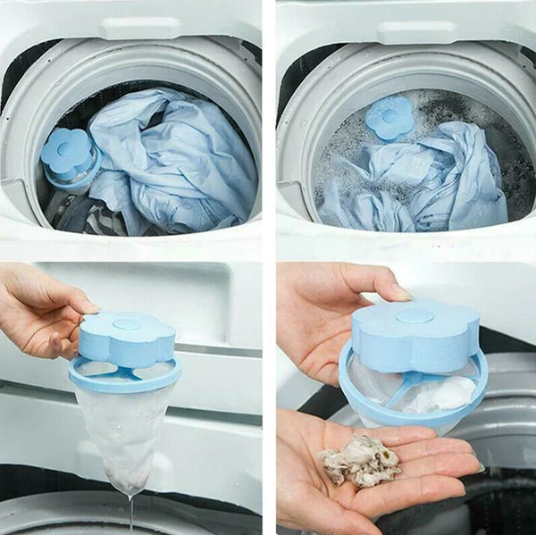 2 Piezas de Atrapapelos Flotantes Para Mascotas, Removedor de Pelusa y Pelo de Mascota Para Lavadora — imagen 3
