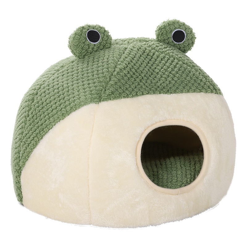 Nido Pet Serie Pequeña Rana: Nido para Gatos, Nido Cálido para Perros, Casa de Otoño e Invierno — imagen 1