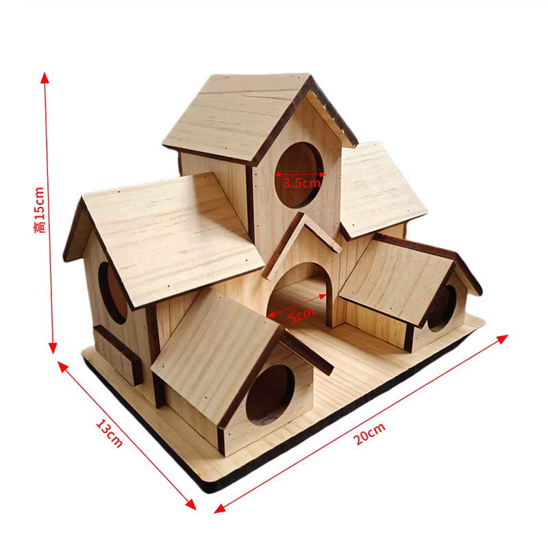 Casas de Pájaros Casa Grande para Jardín Patio Trasero Decoración Manual para Mirlos, Zorzales y Cardenales Azules — imagen 4