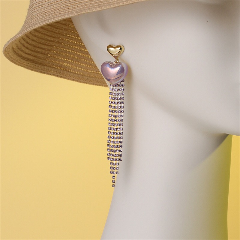 Pulseras de Orecillas con Tassel para Mujer Estilo Largo Temperamento de Amor — imagen 5