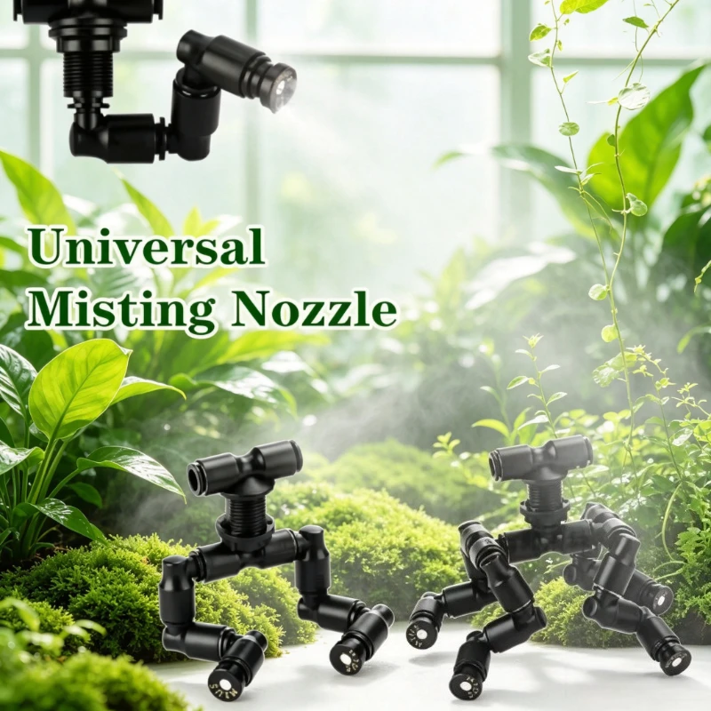 Sistema de Riego Misting Universal con Cabezal Rotativo 360° para Terrarios y Vivariums de Reptiles