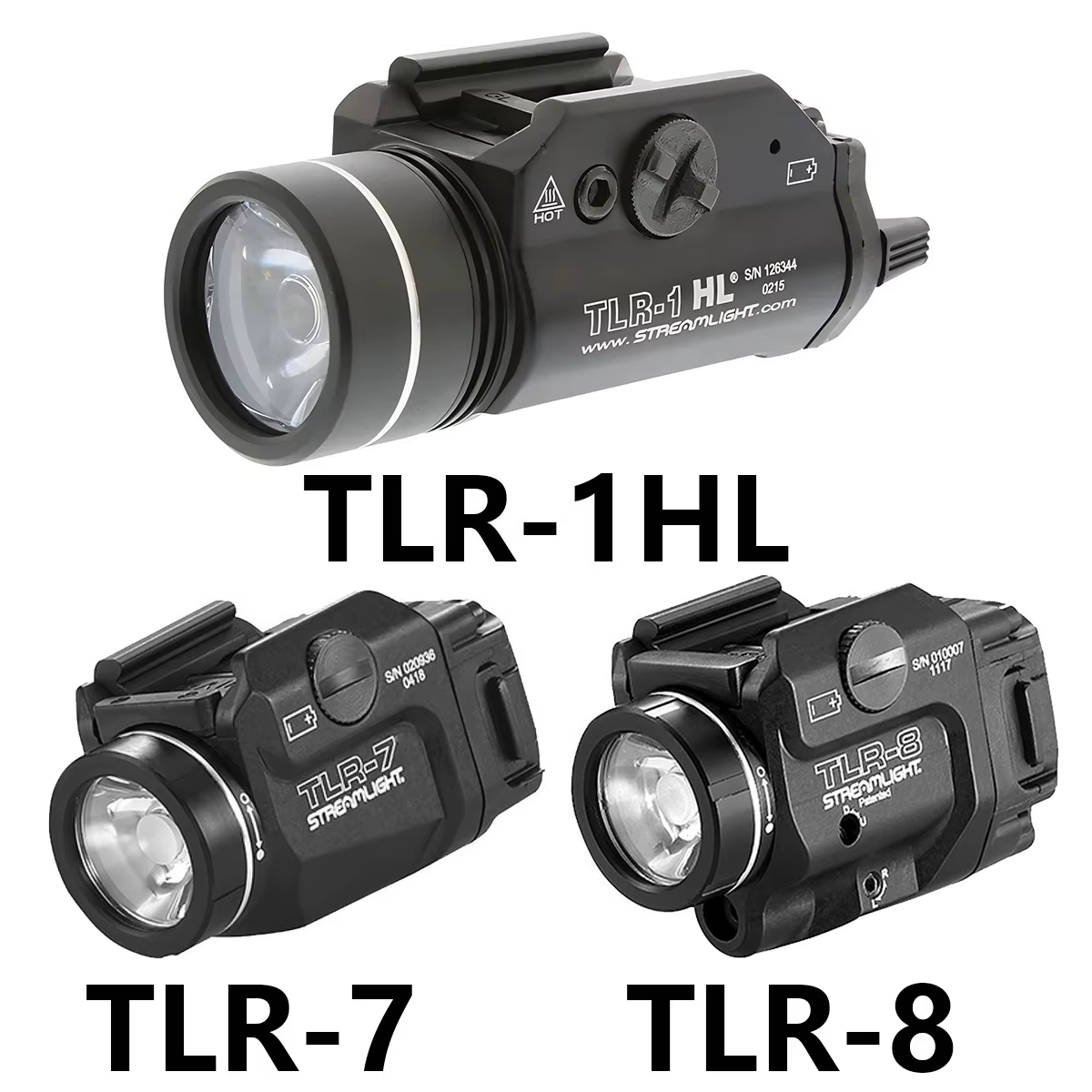 Streamlight TLR Tactical Scout Light Ourdoor Flashlight TLR-1 TLR-1HL TLR-3 TLR-4 TLR-7 TLR-8 LED Hunting Spotlight Torch — image 1