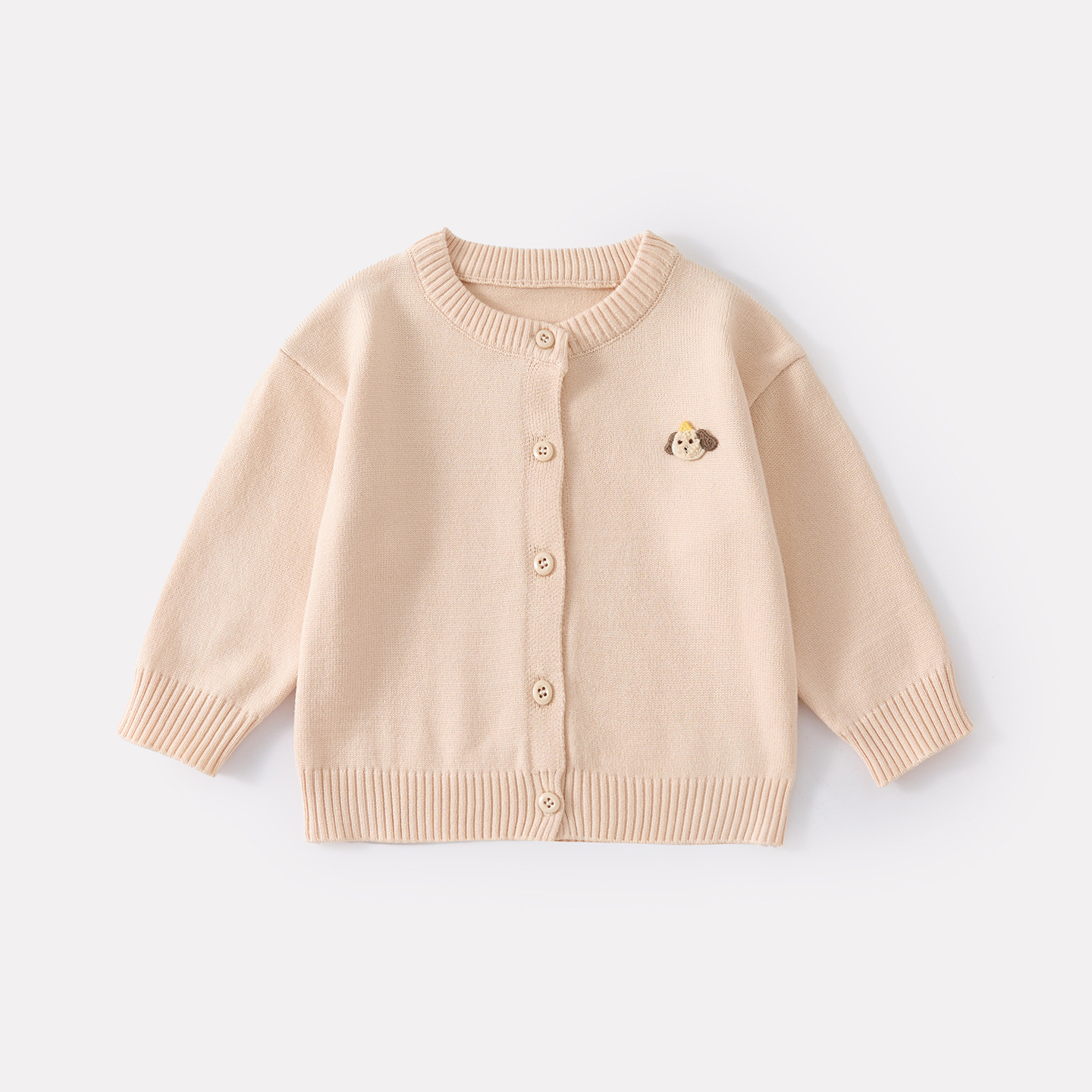 Spring Baby Knit Cardigan Set Girl's Sweater Jacket Cartoon Dog Shirt — image 7