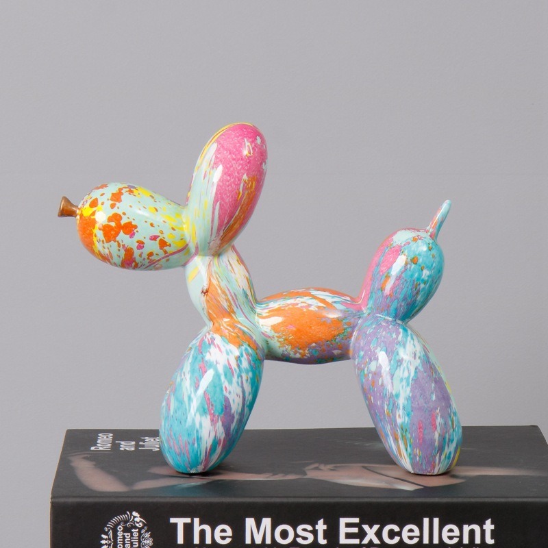 Fluid Balloon Dog Resin Decoration Creative Living Room Home Crafts Desktop Decoration — image 4