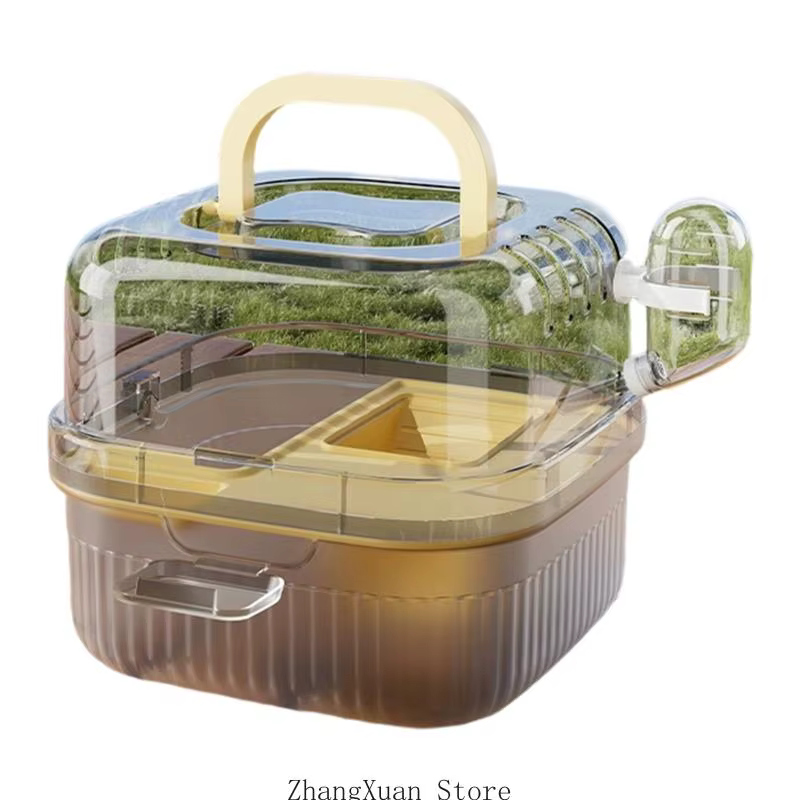 Caja Portátil para Hamsters con Diseño de Visibilidad Clara y Construcción Estable para Uso de Pequeños Animales en Interior y Exterior 3XUF — imagen 2