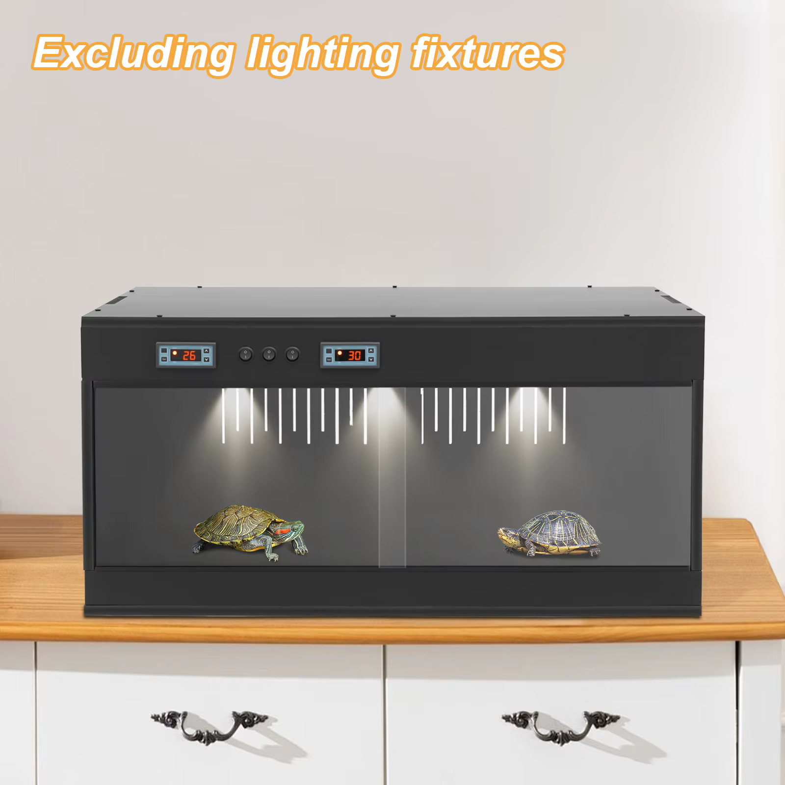 80*40*40cm PVC Reptile Pet Box Large Size Multifunctional Reptile Breeding Box for Reptiles Small Insects — image 1