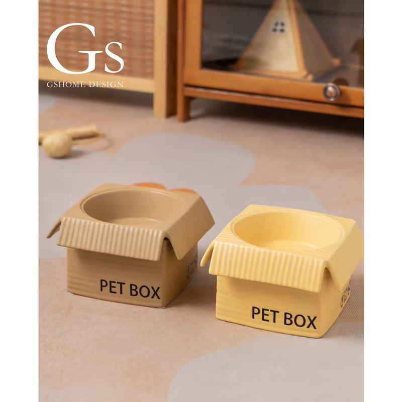Bol de Cerámica para Gatos Elevado Protección Cervical Grande Capacidad para Gatos Adultos Individuales — imagen 3