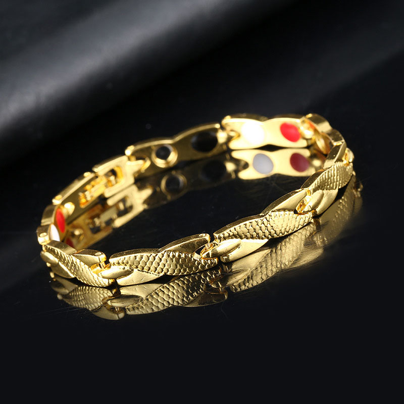 Men's Detachable Dragon Pattern Bracelet 7mm Simple Couple Bracelet New Magnetic Therapy — image 5