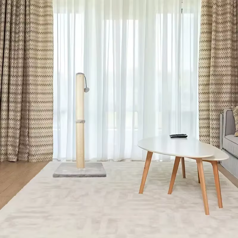 Cat Scratching Post, Claw Scratcher With Sisal Rope And Covered With Soft Smooth Plush, Vertical Scratch, Modern Stable Design — image 2