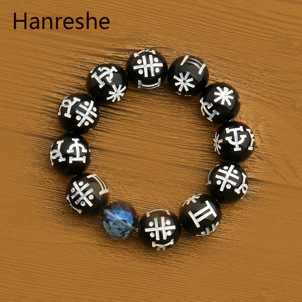 Black Panther Kimoyo Bracelet Beads Wakanda T'Challa Cosplay Marvel Movie Black Panther Black Beads Jewelry — image 3
