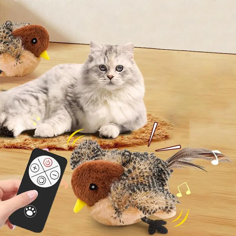 Cat toys touch sense sound teasing cat sticks plush simulation birds pet supplies grind teeth self pleasure relieve boredom — image 7