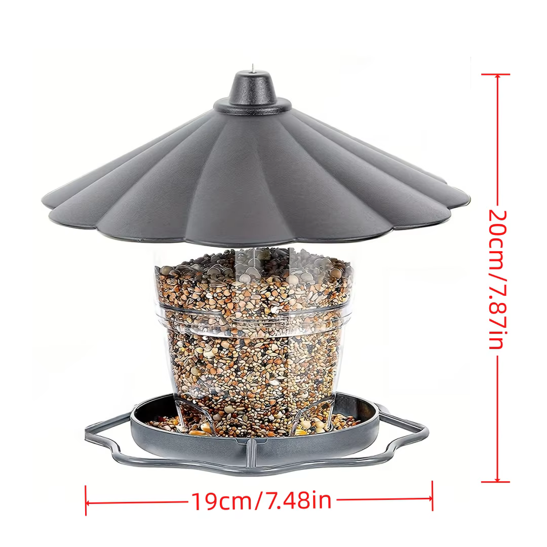 Backyard Bird Feeders Wild Bird Feeders Attract Diverse Birds with Elegant, Waterproof Lantern Bird Feeder for Outdoor Viewing — image 3