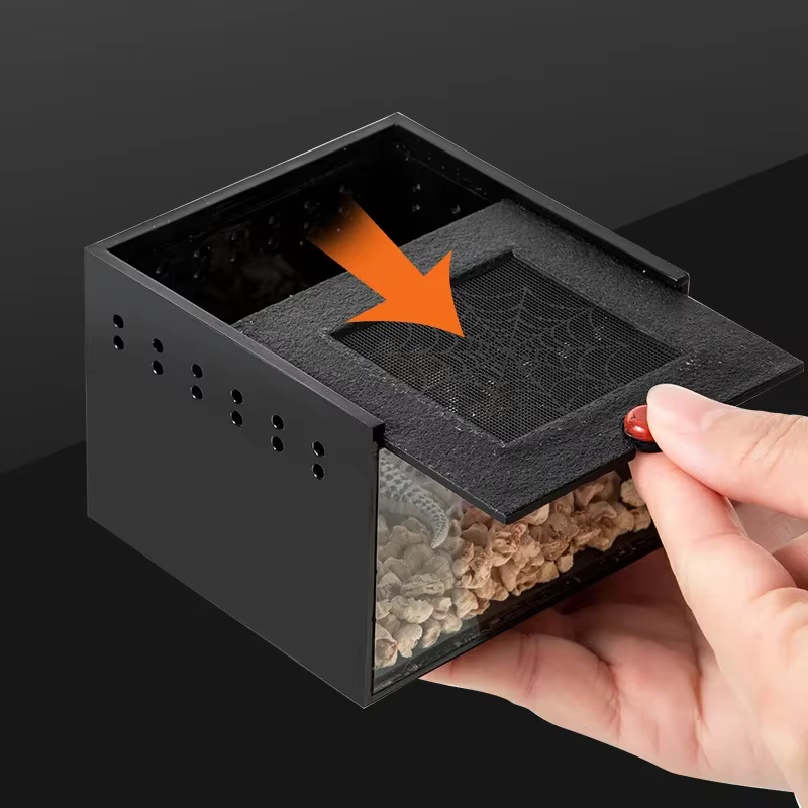 Caja para Arañas de Reptiles Casa para Insectos Pet Caja de Alimentación Escorpión Lagarto Gusanos de Sedal — imagen 3