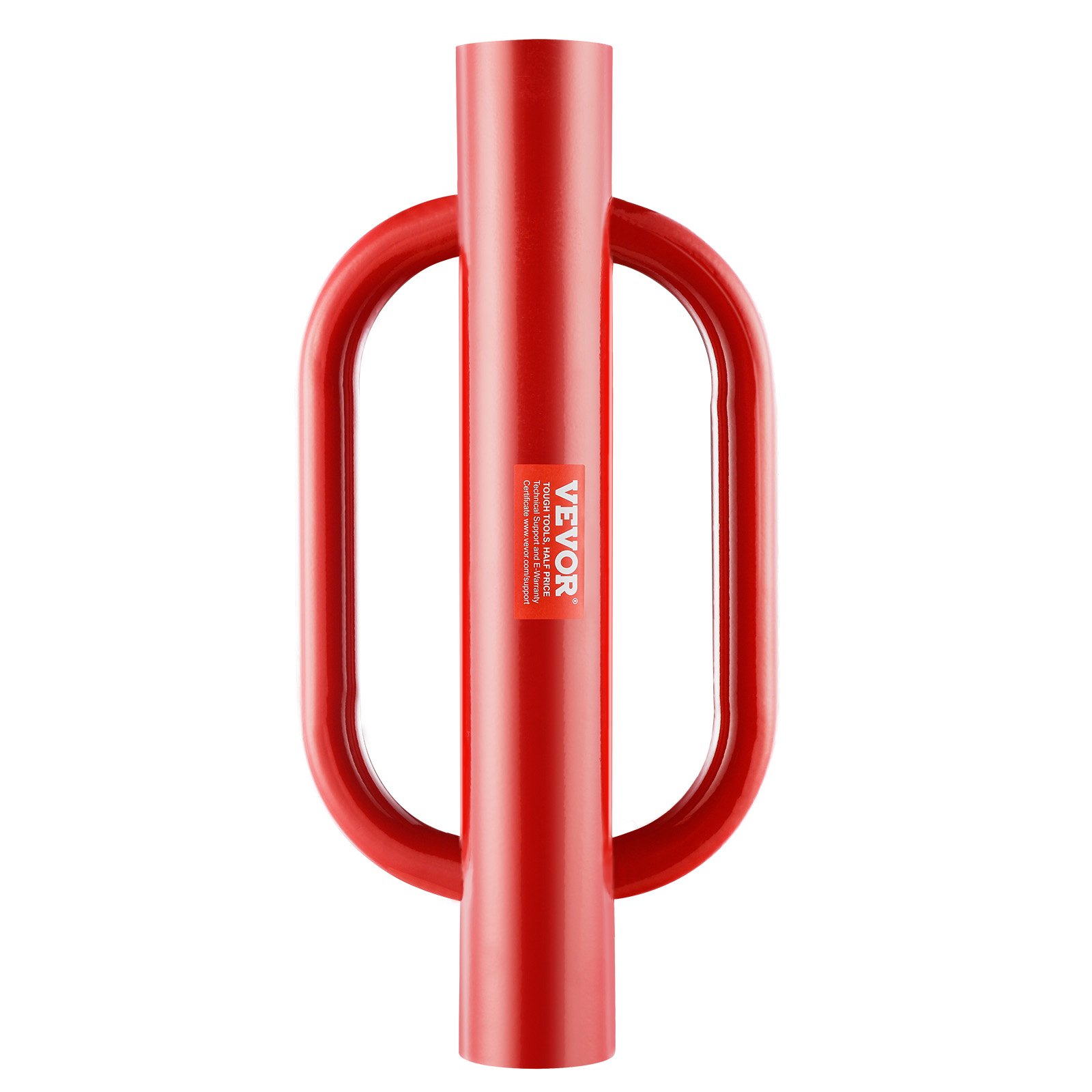 Fence Post Driver With Handles, 4.11 In Inner Diameter T Post Pole Pounder, 22LB Heavy Duty Carbon Steel Hand Post Rammer, Farm Fencing Hole Digger For U Channel, Sign Pole, Wooden Post, Red — imagen 1