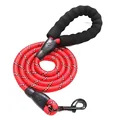 Pet Reflective Dog Leash Multi-color Round Rope Dog Chain Comfortable Handle Set — image 6