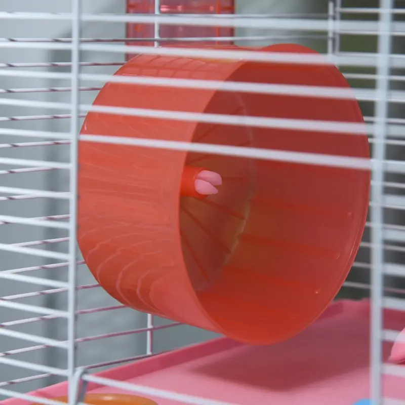 5 Tiers Hamster Cage Portable Animal Travel Carrier W Exercise Wheels Tube — imagen 7