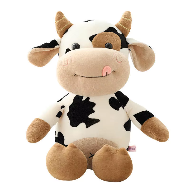 Muñeca de vaca adorables de Hot Toys - Vacita de peluche para niños, regalo de Año Nuevo y cumpleaños femenino — imagen 5