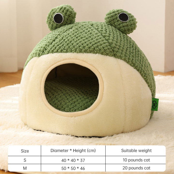 Pet Nest Small Frog Series Cat Nest Warm Dog Nest Autumn and Winter House Nest — image 4
