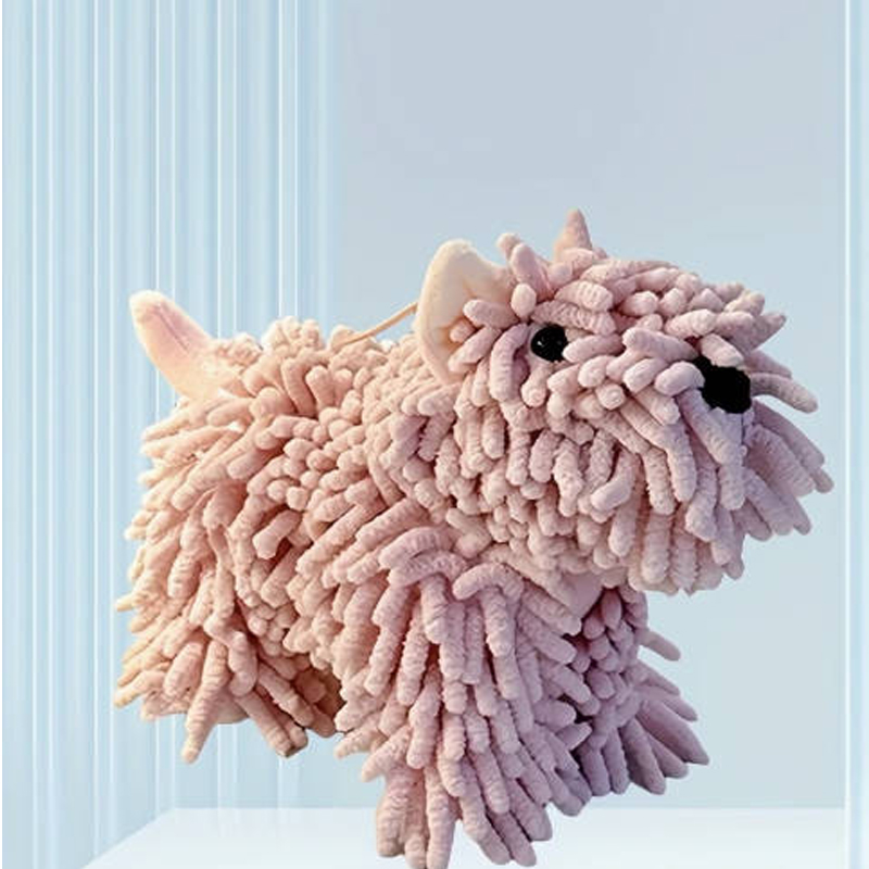 Toalla en forma de cachorro adorable, toalla absorbente para cocina con gancho, toallas para el hogar — imagen 3