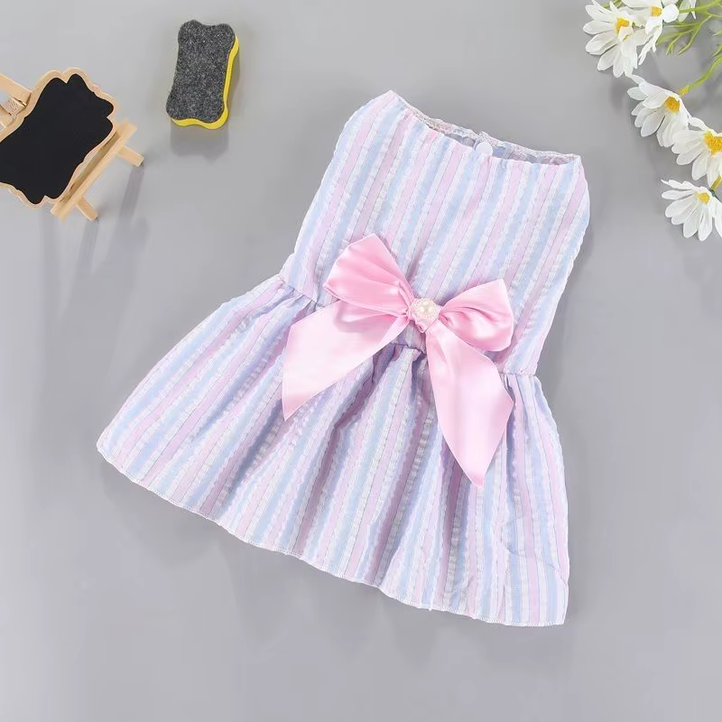 Ropa de Mascotas: Vestido Floral para Perros Pequeños y Gatos - Accesorios Cutenos para Verano — imagen 5