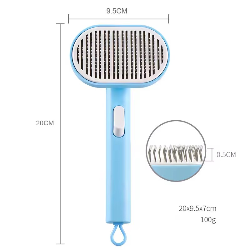 Pet comb pet hair removal brush cat and dog comb automatic hair removal and beauty brush — image 7