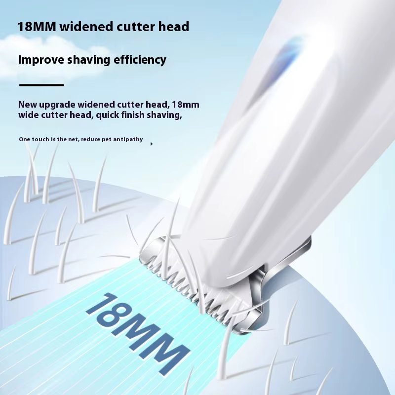 Upgrade Dog Paw Trimmer with LED Light Waterproof Portable Pet Hair Trimmer with Display Dog Clippers Grooming 18mm Widen Blade — image 2