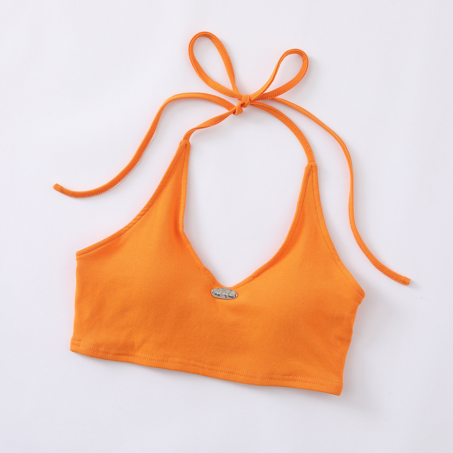 Starfish Print Two-Piece Strap Long Sleeve T-Shirt for Women, Color-Blocking Tie-Waist Slim Fit Cropped Top — image 4