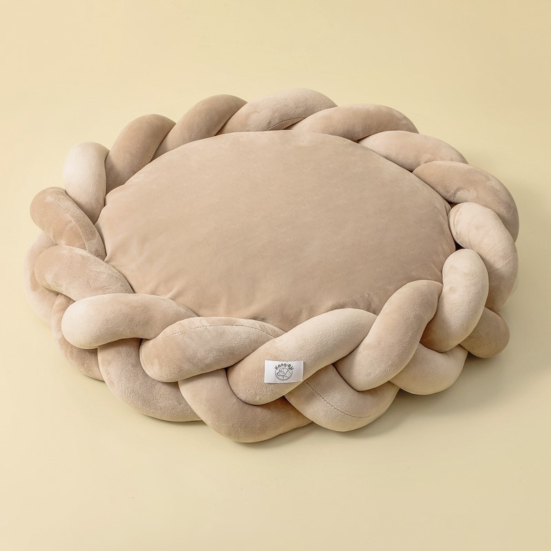 Pet kennel Fried Dough Twists dog kennel filling yarn cat kennel round universal mat detachable cat kennel dog kennel — image 11