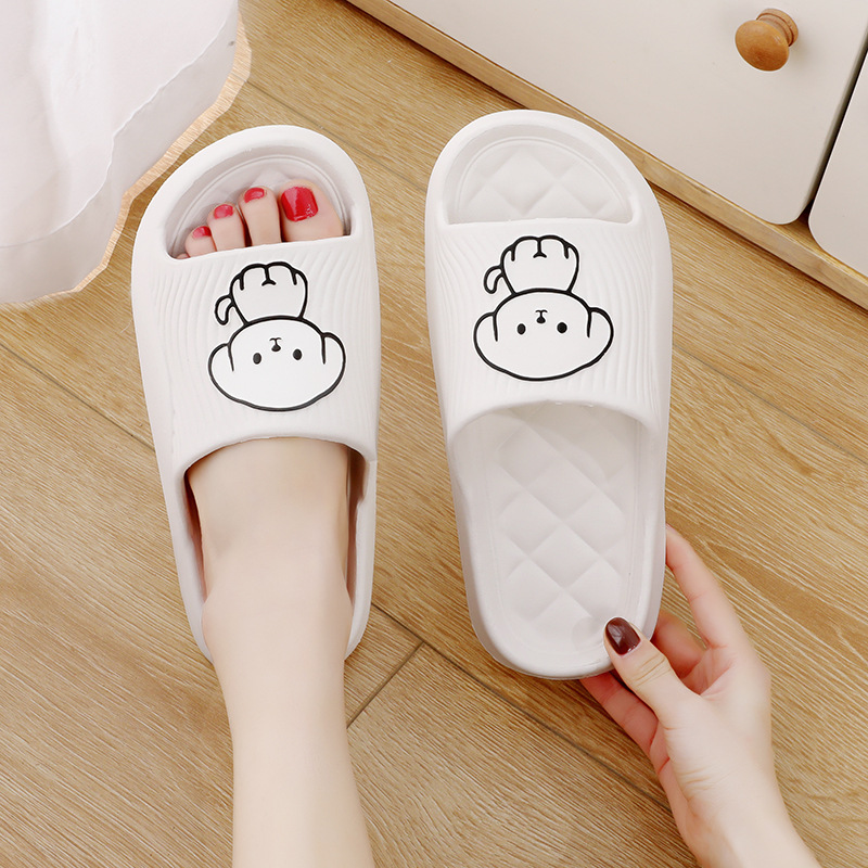 Zapatillas de Perro Animado Colorido Solido para Verano - Suaves, Antideslizantes y Cómodas para Hombre y Mujer — imagen 1