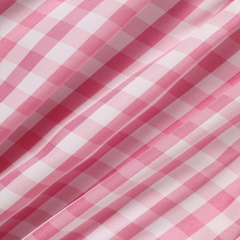 Conjunto Tierno de Mameluco de Conejito para Niña, Traje con Manga Capa y Bordado de Conejito, Incluye Diadema - Peto de Cuadros Rosa — imagen 4