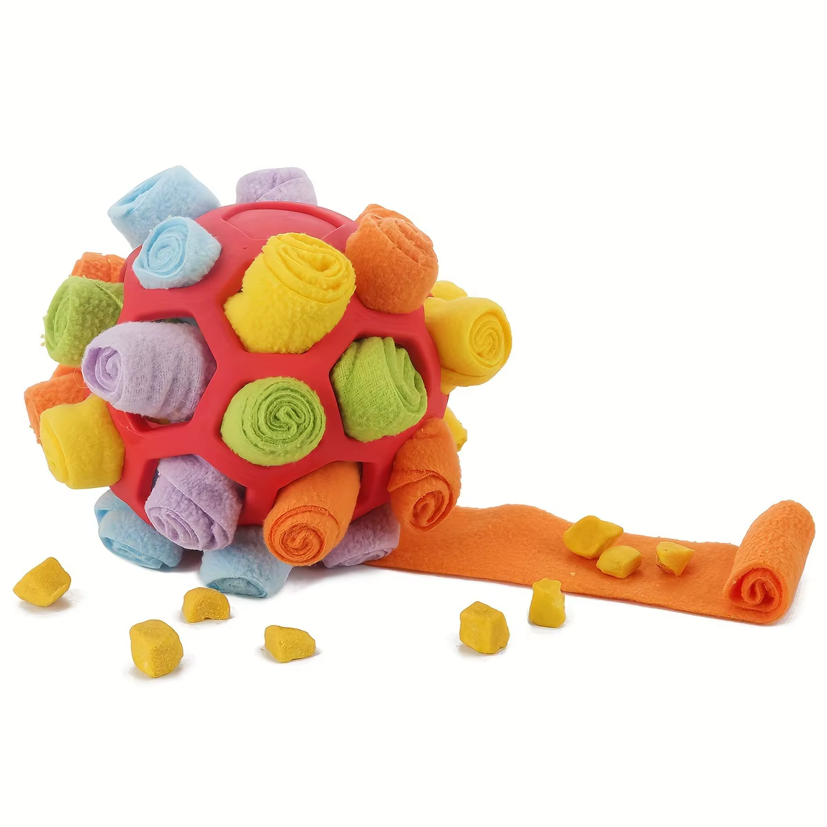 Juguetes Interactivos para Perros - Pelota de Olfateo con Escondites para Comida - Bola de Goma para Estimulación Mental en Suministros para Mascotas — imagen 4