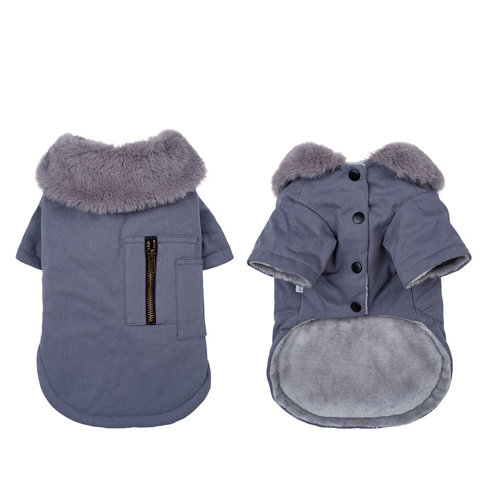 Pet Dog Clothes Warm and Thickened Autumn and Winter Two legged Teddy Bears Pomeranian Schnauzer Small Dog Vest — image 14