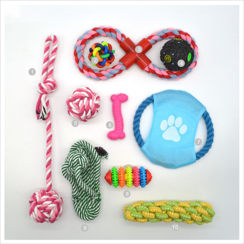 Conjunto de Juguetes para Perros - Mordedor de Cuerda de Algodón — imagen 13