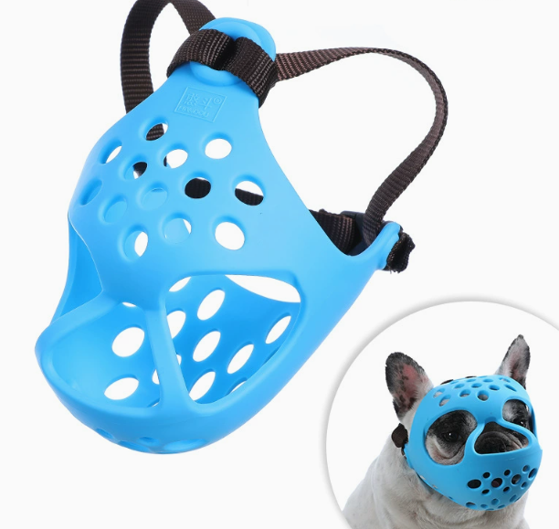 Mascota Humilde: Mordaza de Goma Suave para Perros con Boca Corta - Para Bull Terrier, Bulldog Inglés, Bulldog Francés, Pug - Prevención de Morder y Comer Al Azar — imagen 1