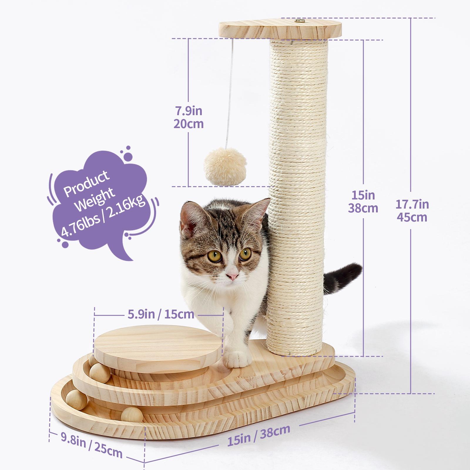 Indoor Cat Soft Scratching Board And Interactive Ball Track Toy Cat Rest And Grooming Supplies — image 8