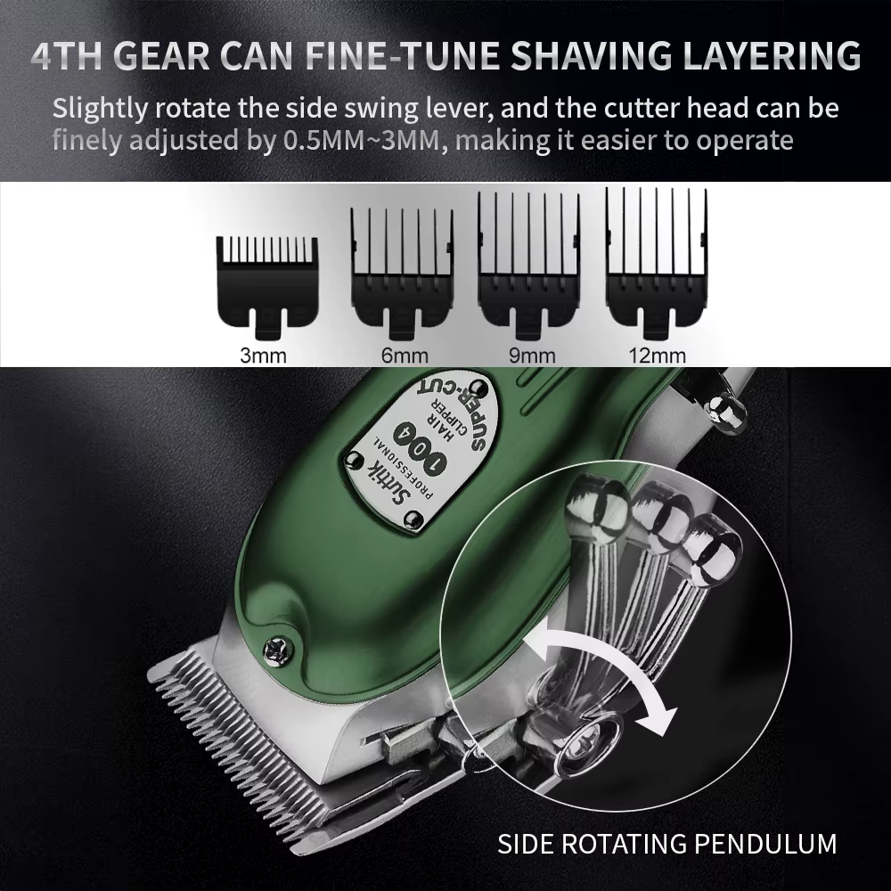 Professional Dog Hair Clipper All Metal Rechargeable Pet Trimmer Cat Shaver Cutting Machine Pets Low Noice Grooming Haircut — image 5