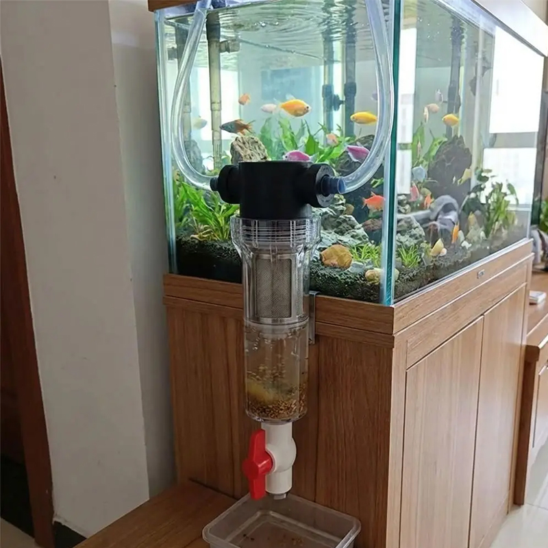 Aquarium Fish Toilet Waste Separator 1/2" 3/4" FPT Pre-Filter High Flow Fish Feces Collector Sediment Filter for Tank Pond — image 7