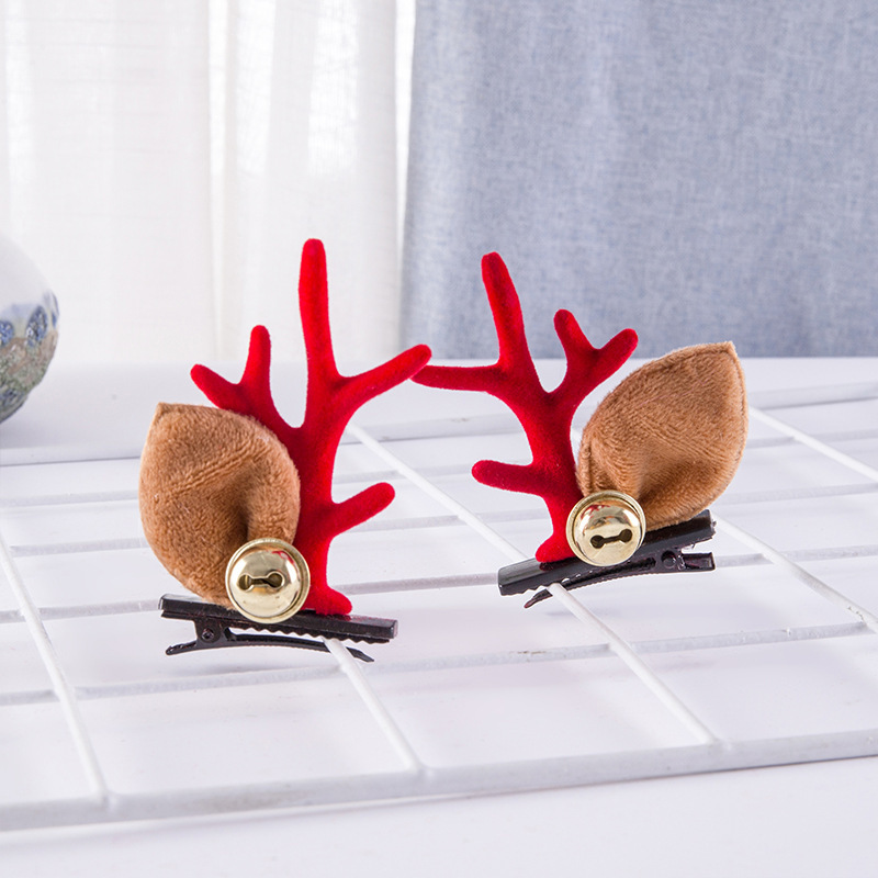 Deer Horn Headwear Hairpin Fairy Christmas Clip Hairpin Photo Taking Hairpin Cute Clip — image 14