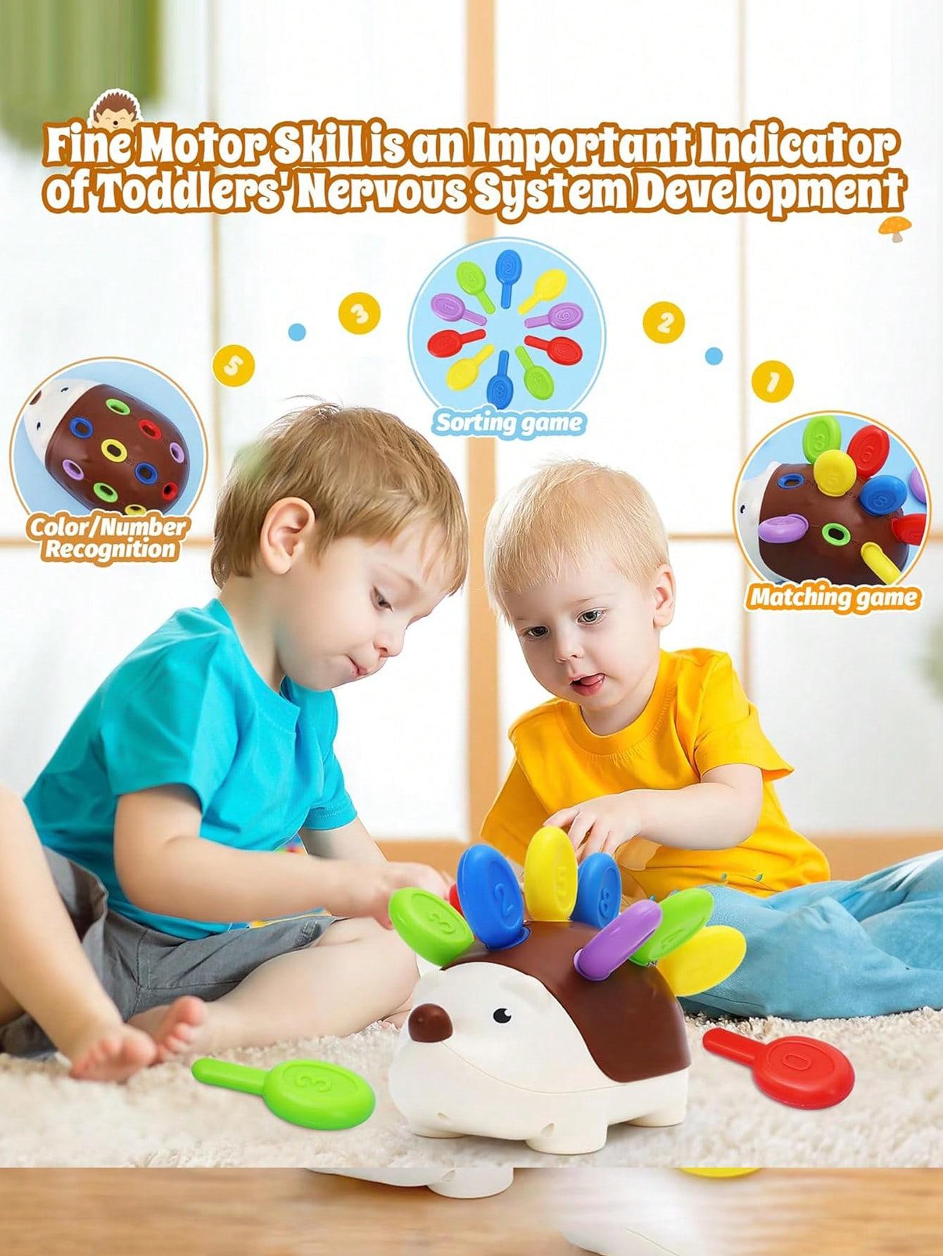 Conjunto Educativo de Erizo para Niños: 1 Base y 10 Espinas Coloridas con Números Perfecto para Regalos de Cumpleaños o Navidad para Bebés de 1 a 3 años — imagen 10