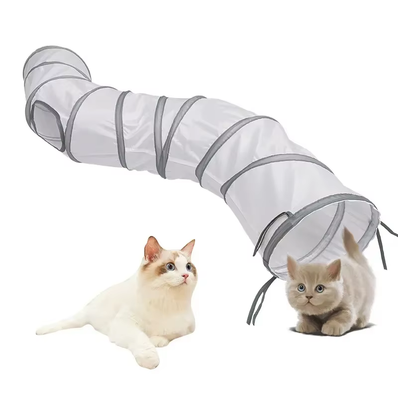 Cats Tunnel Foldable Pet Cat Toys Kitten Pet Training Interactive Fun Toy Tunnel Bored For Puppy Kitten Rabbit Play Tunnel Tube — image 1