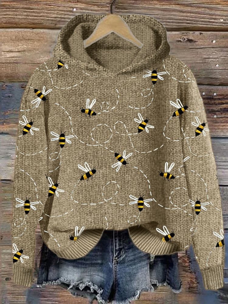Suéter con Capucha de Estampado Animal para Mujer — imagen 2