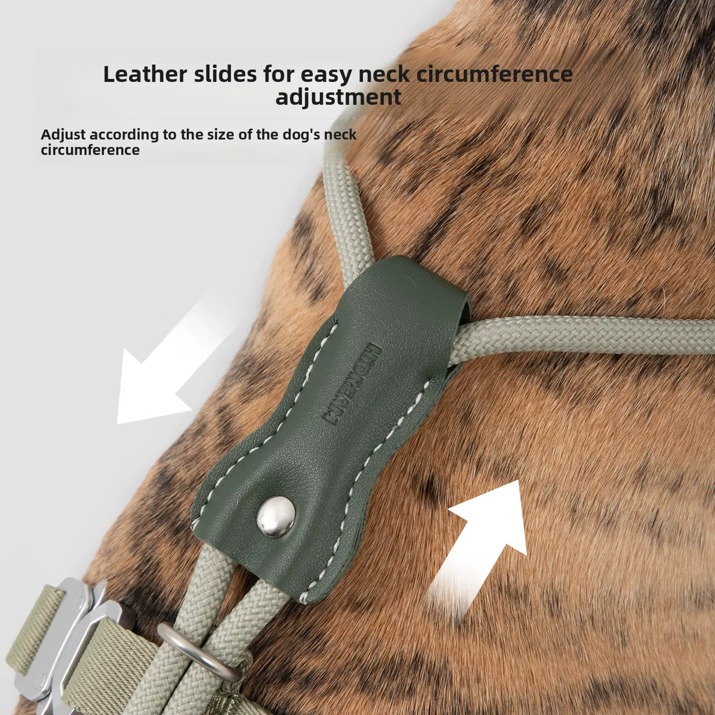 Dog Harness Leather Round Rope Escape Proof Adjustable No Pull Lightweight Metal Buckle for Small Medium Dogs — image 2
