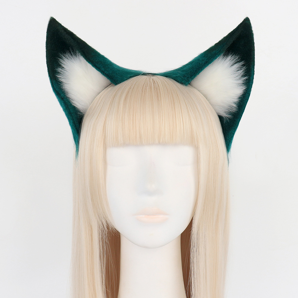Un conjunto de orejas y cola de gato en peluche para cosplay de Honkai Star Rail, One Piece o Yukong - perfecto para Halloween — imagen 2