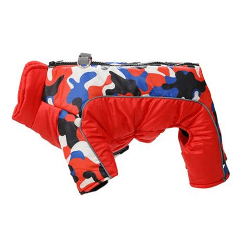 Chaquetón de invierno para perros y gatos, impermeable y reflejante con D-ringen para pequeños y medianos canes, bulldog y pug — imagen 1