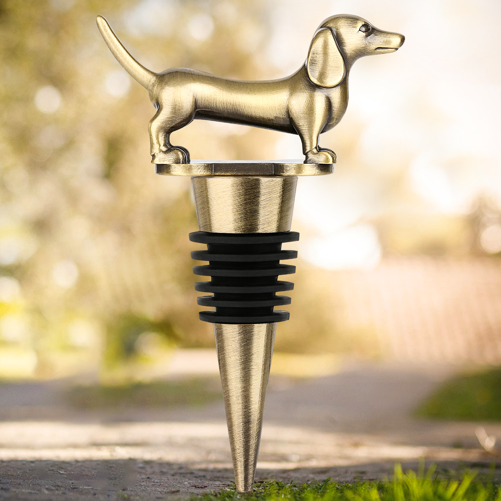 Tapón de Vino con Forma de Perro Salchicha, Tapón para Vino y Champán para el Hogar, Divertido Tapón de Vino de Perro Salchicha, Ideal para Regalos de Cumpleaños para Hombres y Mujeres, Halloween, Navidad, Día del Padre, el Día de la Ma — imagen 10