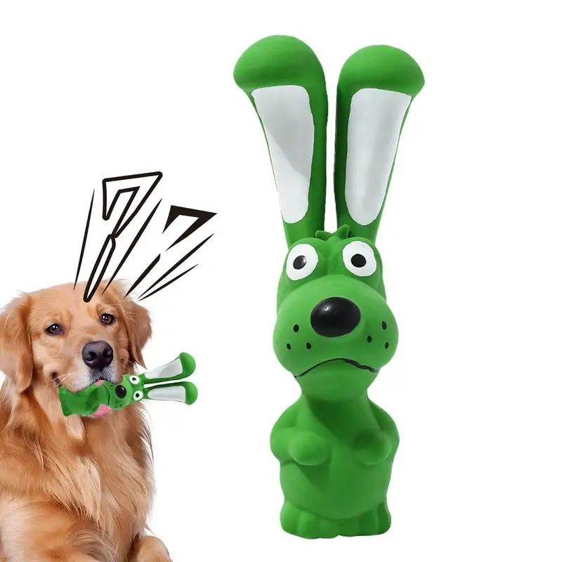 Pet Latex Toys Hippo Squeaky Toys Animal Latex Chew Toys Soft Interactive Dog Toys Crinkle Pet Supplies For Inside Dog And Pet — image 4